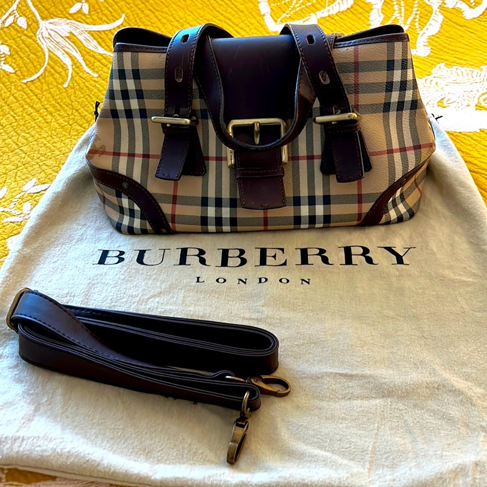 Burberry Haymarket Check Small Satchel